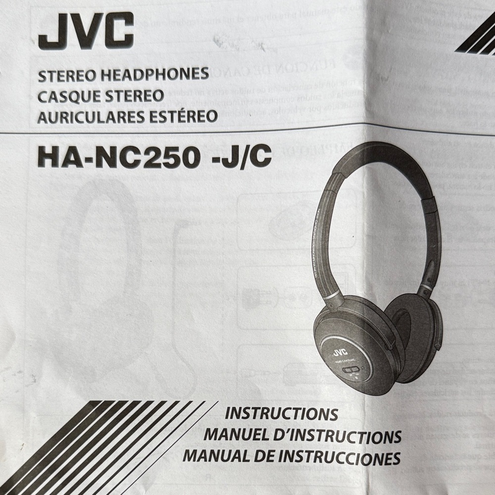 JVC Black On-Ear Noise Cancelling Headphones - Picture 2 of 3